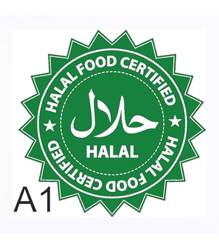 Karakter - Chef-kok Die - Een Halal-Teken Houden Vector Illustratie