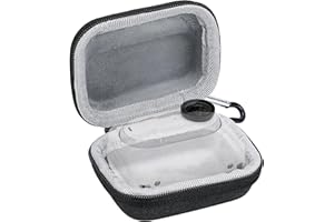 Geekria Custodia piccola per action camera, compatibile con Insta360 GO 3, GO 3S, protettiva rigida, impermeabile, accessori sportivi (grigio scuro)