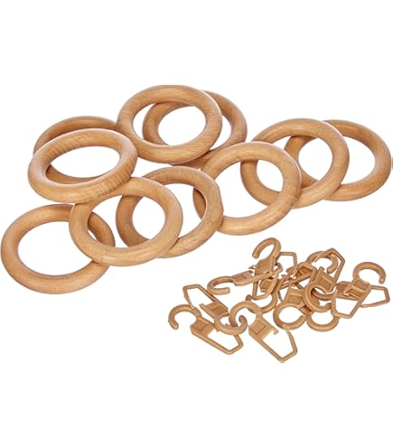 Ganci Pieghevoli Per Tende Gardinia - Confezione Da 10 Pz Per Anelli Da 28 Mm - Leggero E Pratico - Foto 7