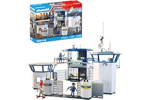 PLAYMOBIL | Action Heroes | Central de policía | Juguete policial | Juguete de Aventuras para Mayores de 4 años | Fomenta el Juego de rol y la Creatividad | con Figuras y Accesorios | 71873