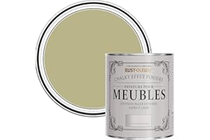 Rust-Oleum Peinture Verte pour Meubles Chalky, Mat Effet Poudré - Vert sauge 750ml