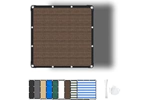 ZHhan Garden Sun Screen Fabric Shade Net Outdoor Fence Netting Screening, Backyard, Patio, Balcony, Includes Cable Ties 8 Days Delivered 9 Colors 195 Sizes