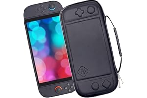 sisma Funda Delgada Compatible con Nintendo Switch 2 - Estuche para Guardar y Proteger Consola Switch2 y Accesorios - Bolsa de Transporte Negra