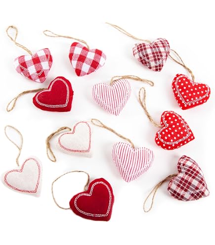 80 Pendenti A Cuore Rosso Glitterati – Due Misure 9 E 15 Cm, Per San Valentino, Matrimoni E Anniversari