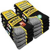 SOXCO 10 Pairs Men's Work Socks WORK Socks