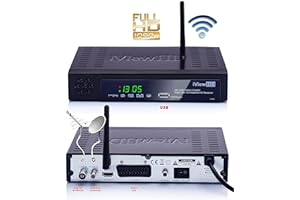 UK-DIGITAL NEW FULL HD Combo Freeview HD + Satellite HD Built in WiFi Receiver Compatible for Freesat and Sky Dish + USB HD Recorder, Digital TV Wi-Fi Set Top Box Terrestrial Tuner 4in1