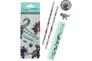 BLUEPRINT COLLECTIONS Natural History Museum Dinosaur Stationery Set | Dinosaur Gifts & Stationery | Back to School Stationery Supplies | School Supply Set