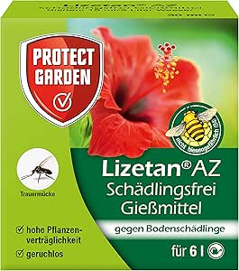 PROTECT GARDEN Lizetan AZ Sch&auml;dlingsfrei Gie&szlig;mittel (ehem. Bayer Garten), gegen die Larven der Trauerm&uuml;cken und andere Bodensch&auml;dlinge an Zimmer- und Balkonpflanzen, 30 ml