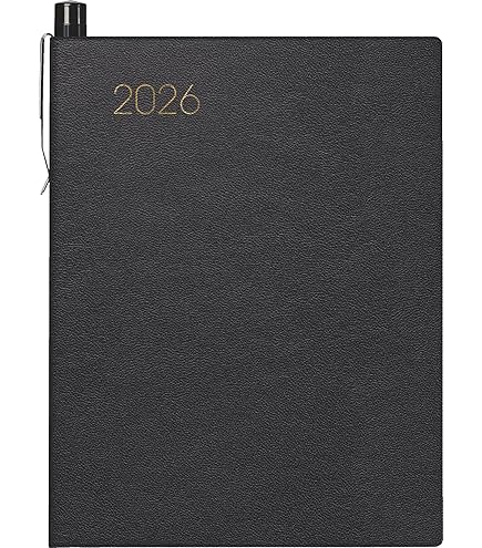 Planning Semaine 2 Pages Agenda De Poche BRUNNEN 713 (2025) - Format A7, 160 Pages, Couverture Cuir De Vachette Bordeaux Agenda Poche Perforation Dorée Notes