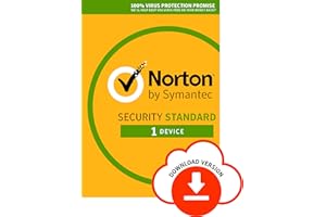 SYMANTEC Norton Security Standard | 1 Device | Antivirus included | PC|Mac|iOS|Android | Auto-Renewing monthly subscription