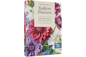 Magic Garden Seeds - Skrzynka z nasionami kwiatów balkonowych z 9 odmianami - letnie kwiaty i byliny na balkon i donice - przyjazne dla pszczół, pachnące i kolorowe - różnorodność kwiatów dla małych