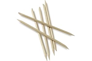 Manicare Cuticle Sticks, Pack of 6, Wooden Orange Sticks, Multifunctional Dual Ended Cuticle Pusher Cleaner And Remover, Nail Art, Overgrown Cuticles, Professional Manicure And Pedicure Tool