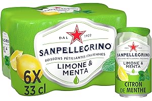 San Pellegrino Aromatise Limone/Menta Eau Minérale 6 x 33 cl