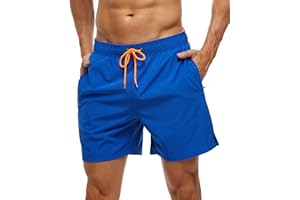 Arcweg Pantaloncini da Bagno Uomo Asciugatura Veloce Calzoncini da Bango Mare Beach Costume da Bagno Fodera Rete con Taschino e Coulisse Trunks
