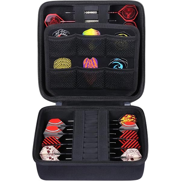 Étui De Rangement Pour Fléchettes - 16 Fléchettes + Accessoires - Protection Max - PSofcake