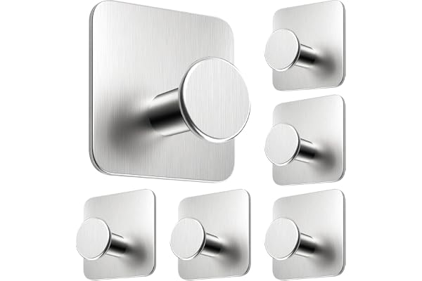 4smile handdukshållare utan borrning, modern, set om 6