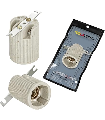 Douilles De Chantier E27 En Plastique Noir - 2 Pièces - 250V/4A Max - Pour Ampoules E27, Installation Plafond, Cuisine, Salle De Bain
