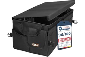 upgrade4cars Organisateur de Coffre de Voiture Pliable | Sac de Coffre pour Auto Universelle | Boîte de Rangement de courses Durable Scratch | Accessoire Flexible Gadget Utile