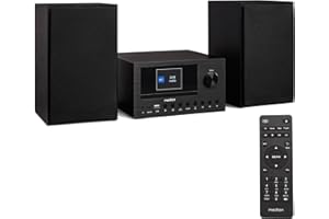 MEDION Système Audio Compact P85003 (Radio Internet, Dab+, Radio FM PLL, Bluetooth, Connexion USB, AUX, 2x150 W)