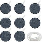 Zxglxinyao Aquarium Luftstein, 8 STK Aquarium Sauerstoff Stein, Sprudelstein für Teiche, Luftsteinscheibe Sprudler, Bubbles S