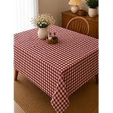 Defnelam Piknik &Ouml;rt&uuml;s&uuml; Sofra Bezi 170x170 cm (Kırmızı Orta P&ouml;tikare)