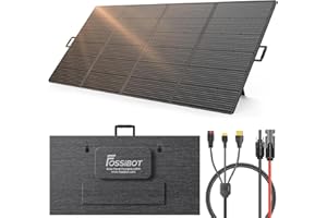 FOSSiBOT Panneau solaire pliable 420 W pour station d'alimentation portable F2400 F3600, module photovoltaïque pour extérieur, jardin, balcon, caravane, camping