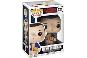 POP Funko Television: Stranger Things - Eleven - (Eggos) - 1/6 de Probabilidades de Obtener la RARA Variante ChaseASE - Stranger Things + Kellogg - Figura de Vinilo Coleccionable - Idea de Regalo