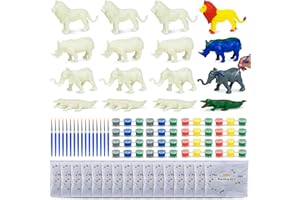 BONNYCO Dschungel Mitgebsel Kindergeburtstag Malset 16 Stück Mitbringsel Kindergeburtstag Gastgeschenke Kleine Geschenke für Kinder, Tiere Pinata Füllung Give Aways | Basteln für Kinder Jungen