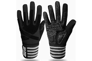 FINGER TEN Weight Lifting Gloves Gym with Wrist Support for Men Women Full Palm Protection Grip, Work Out Gloves fit Pull Ups Sport Training Fitness