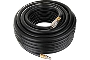 TC TECHNIC Kastor Tuyau à Air Comprimé - Tuyau Pneumatique - Fabriqué en Caoutchouc - Pour Les Outils Pneumatiques - Résistant - Longuer 20 m, Pression 20/60 bar - Diamètre 10/17 mm