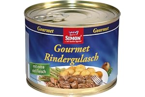 Werner Simon Gourmet Rindergulasch in feiner Sauce mit extra viel Fleisch, 500 g
