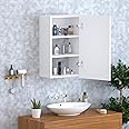 Anikaa Kellen Engineered Wood Dressing Mirror with Single Door/Dressing Cabinet for Bathroom/Storage Cabinet (White) D.I.Y