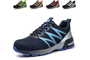 Nasogetch Chaussures de Sécurité Hommes Femme Basket de Securite Légère Confortable Chaussures de Travail Respirantes avec Embout en Acier