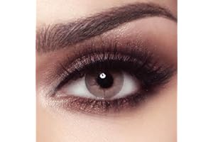 FAMELENSES BELLA ELITE farbige Kontaktlinsen SANDY BROWN (Dioptrien -0.00)– stark deckende Monatslinsen für 3 Monate, Hell-Braune Farblinsen, perfekt für dunkle Augen