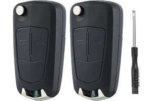 Betterher 2 Piezas Carcasa Funda Llave Remoto Mando Compatible para Opel,2-Botones Carcasa del Mando para Opel Zafira B Corsa Astra Vectra Antara Tigra B