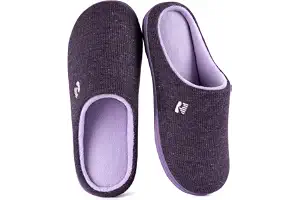 RockDove Zapatilla de dos Tonos y Espuma Viscoelástica para Mujer | Sin cordones, interior/exterior, uso doméstico, antideslizante, lavable a máquina, ligeras, agradables al tacto