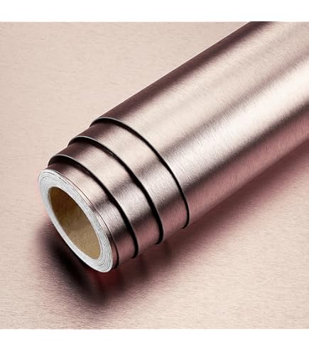 Aluminium Premium plakfolie voor keuken, roestvrijstalen keukenfolie, zelfklevend, zilveren metaalfolie voor werkblad, keuken, koelkast, vaatwasser, kasten, decoratieve folie, 300 x 61 cm