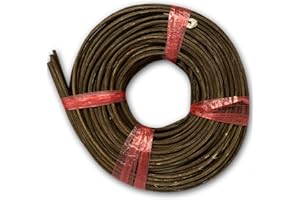 PARTY DISCOUNT NEU Peddigrohr & Stuhlflechtrohr No.8, rotband, ca. 125g, Stärke 3,0mm, geräuchert