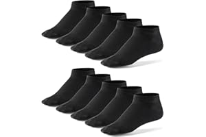 Mat and Vic's Sneaker Socken Herren Damen OEKO-TEX Baumwolle 5 10 Paar Sneakersocken Kurze Socken Sportsocken Halbsocken Socks Unisex Schwarz Weiß Grau 35 36 37 38 39 40 41 42 43 44 45 46 47 48 49 50