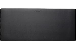 ENHANCE TCG-Spielmatte aus PU-Leder – Tisch-Spielmatte aus Kunstleder mit Glatter Oberfläche, Genähten Kanten – Kompatibel mit Pokemon, YuGiOh, MTG, Herr der Ringe und Anderen TCG und LCG – Schwarz