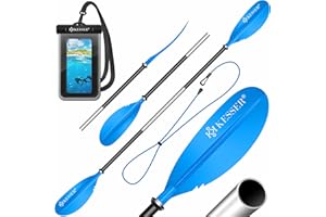 ‎KESSER KESSER® Paddle Doppelpaddel - 4-teilig für Kayak SUP Stand-Up Paddling Board Stechpaddel, 228cm Aluminum Perfekt für Schlauchboot, Stand Up Paddel Inkl. Sicherheitsschnur, Handyhülle, Surfboard Boot