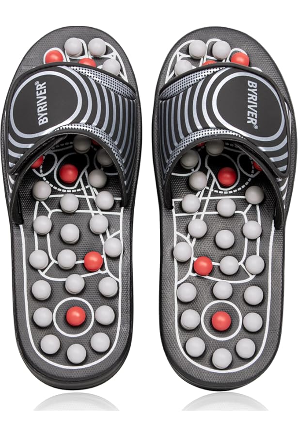 Pantofole Per Massaggio Ai Piedi Con Digitopressione | Ciabatte Di Circolazione Sandali Riflessologia Digitopressione Sandali - Scarpe Per La Stimolazione Dei Punti Di Agopuntura Sandali Firulab