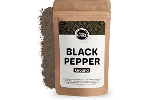 Spicy Welt Svartpeppar Mald & Malen Svartpeppar (1kg) - För Köttbullar, Brunsås, Potatismos, Fisk & Svampsoppa