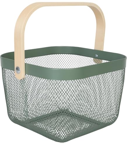 IKEA Risatorp Dekoration Korb mit Griff weiß 25x26x18 Küche, Haushalt & Wohnen