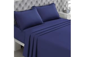 VISION - Płaskie prześcieradło morskie - 270x300cm - 100% bawełna