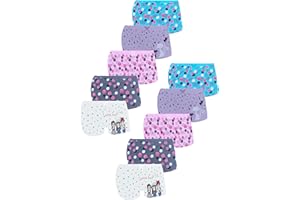 LOREZA ® 10er Pack Mädchen Pantys Boxershorts Unterwäsche aus Baumwolle - Gr. 92-170