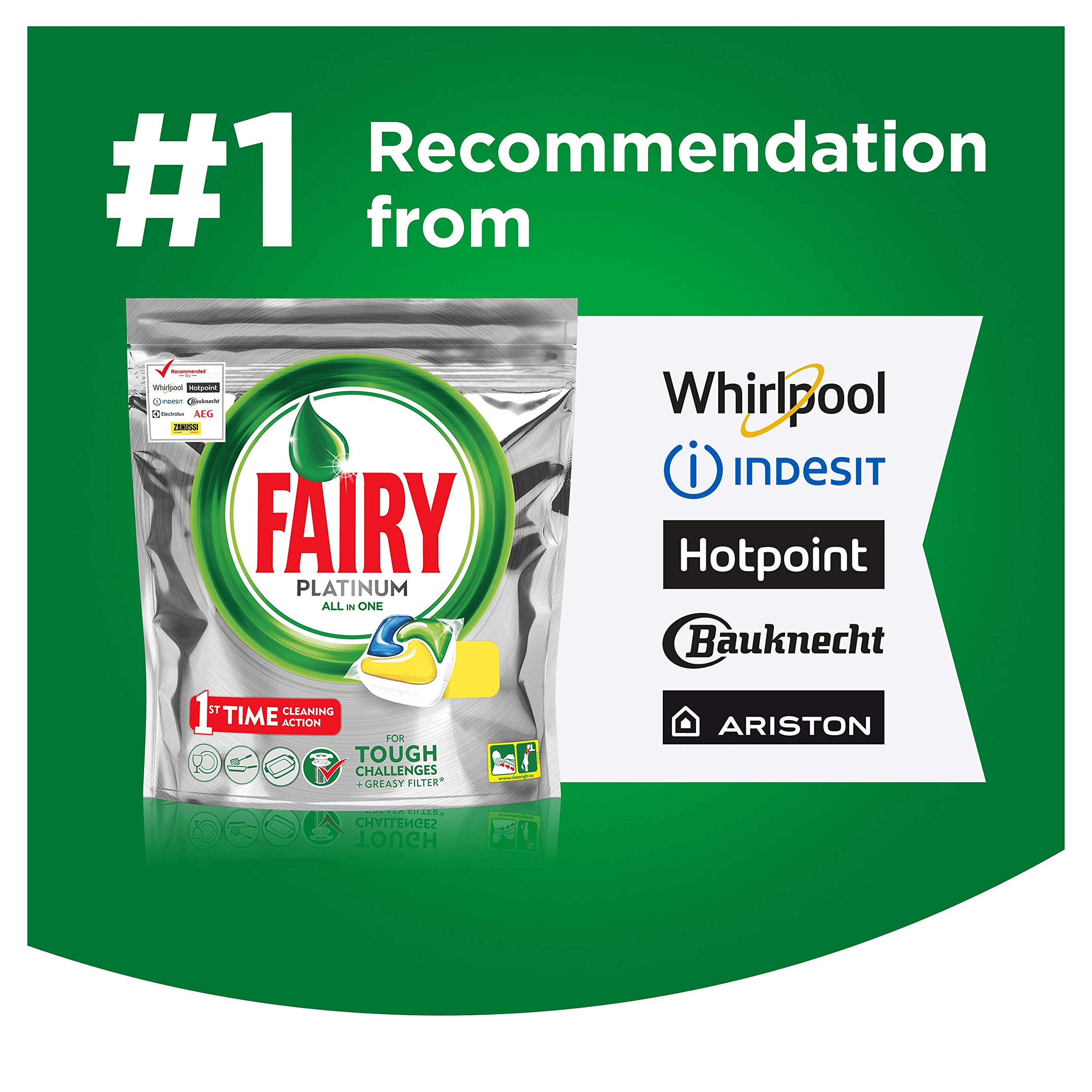 Fairy Platinum Dishwasher Tablets Bulk Lemon OutdoorSportStore