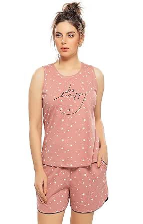 Printed Night Suit Set of Top \u0026 Shorts 