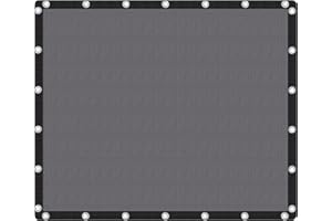 VICLLAX 90% Shade Fabric Sun Shade Cloth with Reinforced Grommets, Outdoor Sun Screen Fabric for Outdoor Patio Garden Pergola Cover Canopy 10x12 FT, Dark Grey