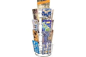 Gerso - Porta cartoline ruotabile da banco con 20 scomparti 105x150mm verticale